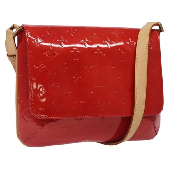 LOUIS VUITTON Monogram Vernis Thompson Street Bag Red M91094 LV Auth 118111 - Picture 1 of 16
